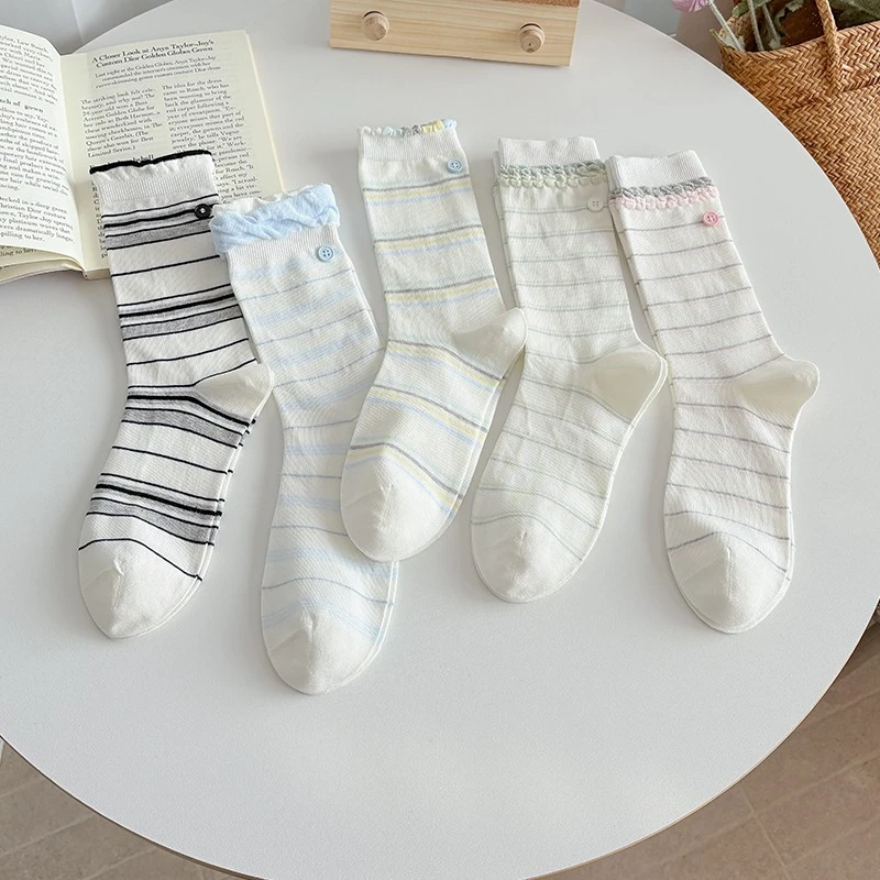 White Mid Crew Socks suppliers